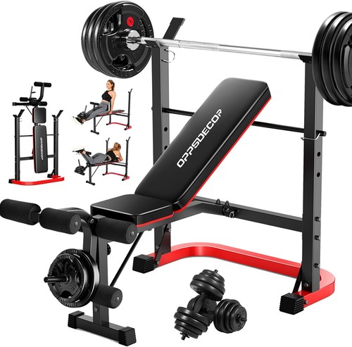 Weight bench set w - set, leg